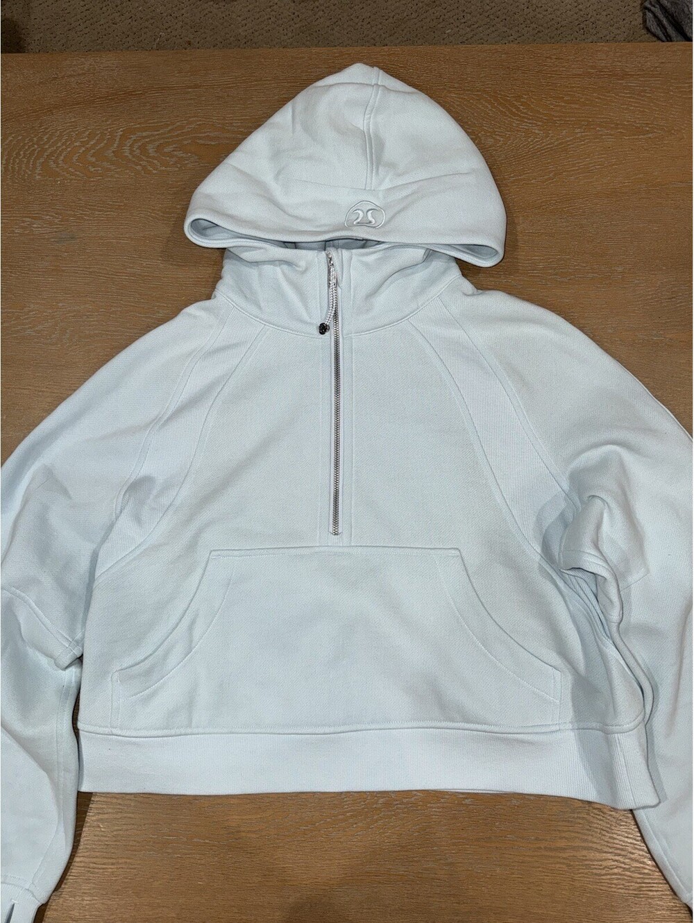 Lululemon Scuba Oversized Half-Zip Hoodie SIZE M/L Powder Blue - Picture 1 of 4